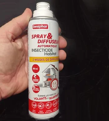 BEAPHAR spray et diffuseur automatique insecticide habitat 500ml