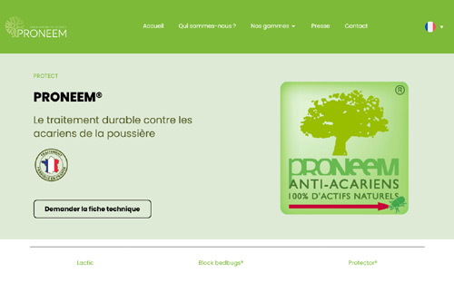 Proneem® – Housse avec traitement acaricide